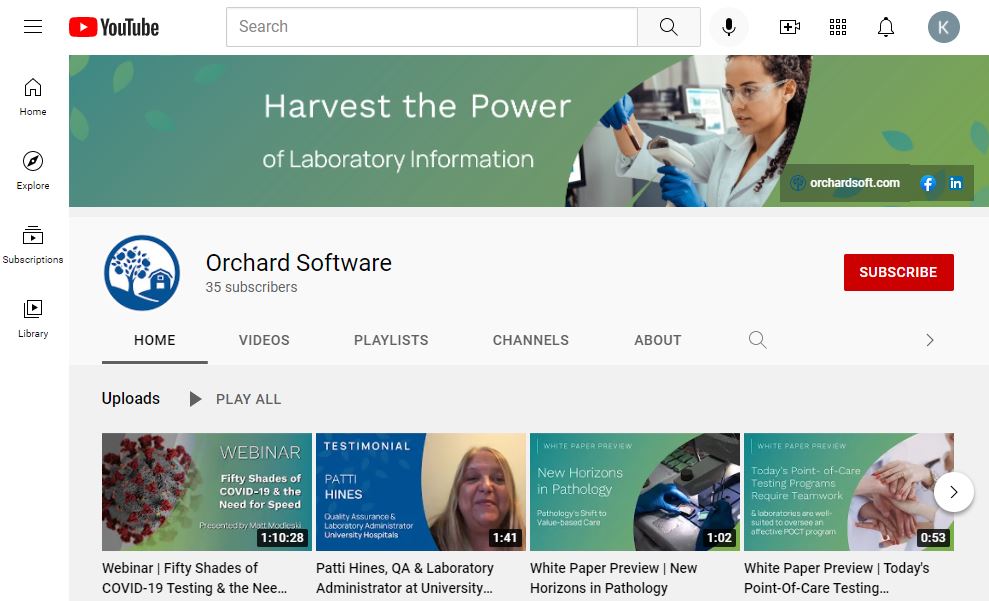 Orchard's New  Channel - Orchard Software