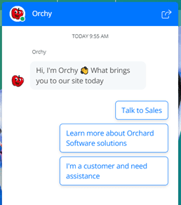 Enhanced Chat Features Added to Orchard’s Website